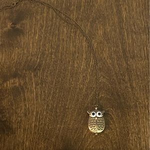 Gold Owl Watch Necklace